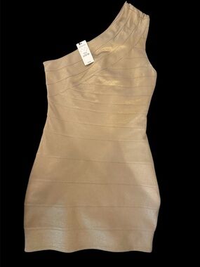 Express | Dresses | Express Faux Leather Dark Brown One Sleeve Dress |  Poshmark